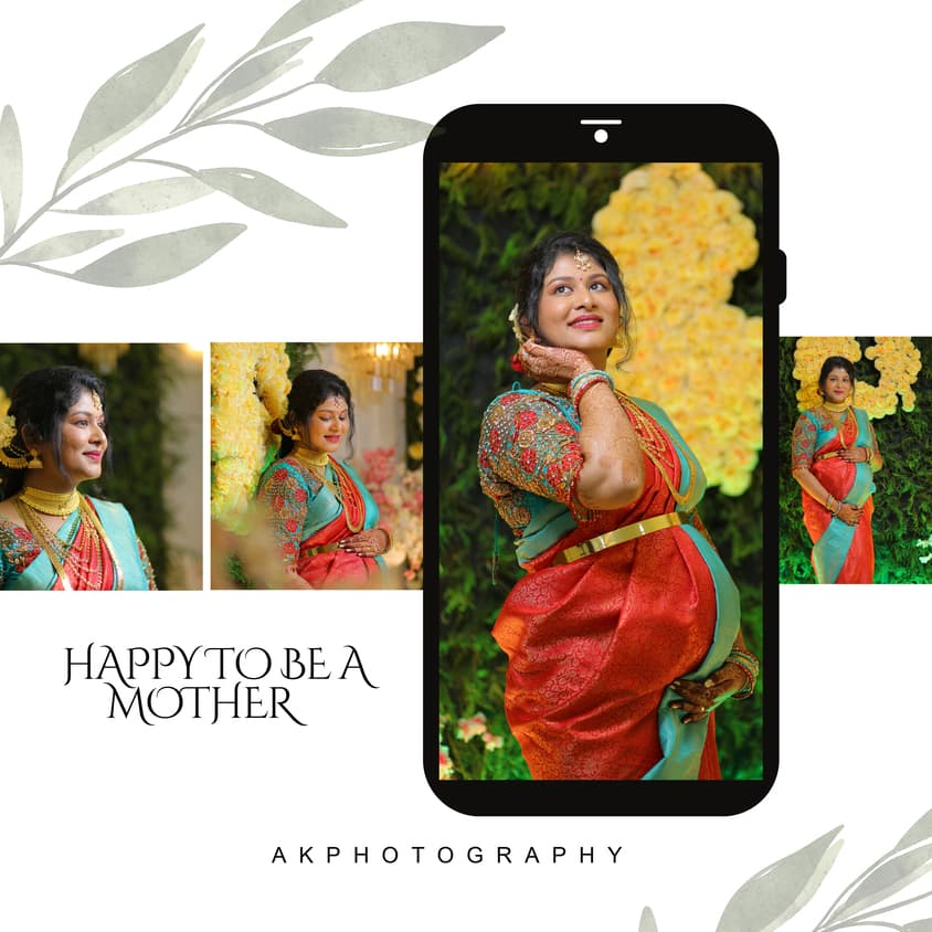 Baby Shower Celebration and Maternity Photography in Coimbatore - AK Photography