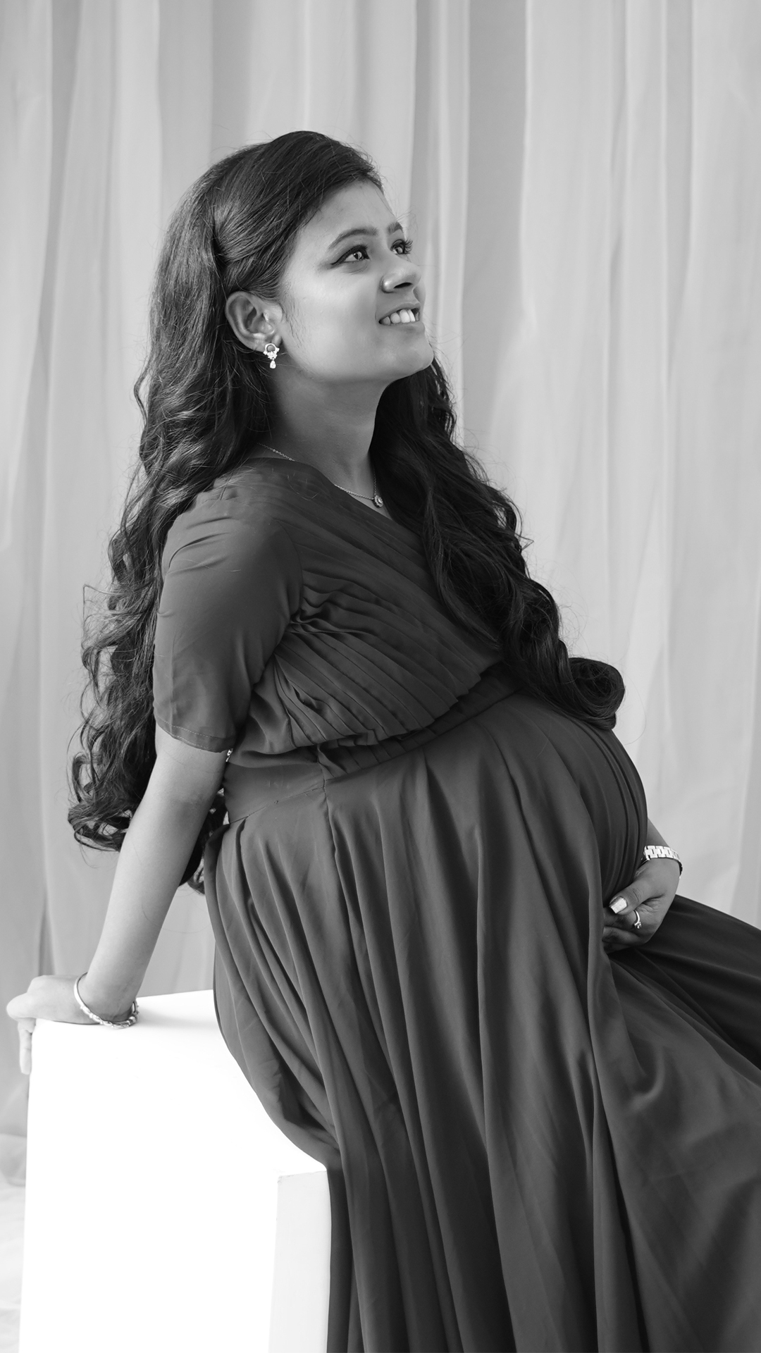 Sunset outdoor post-wedding couple portrait photoshoot in Coimbatore