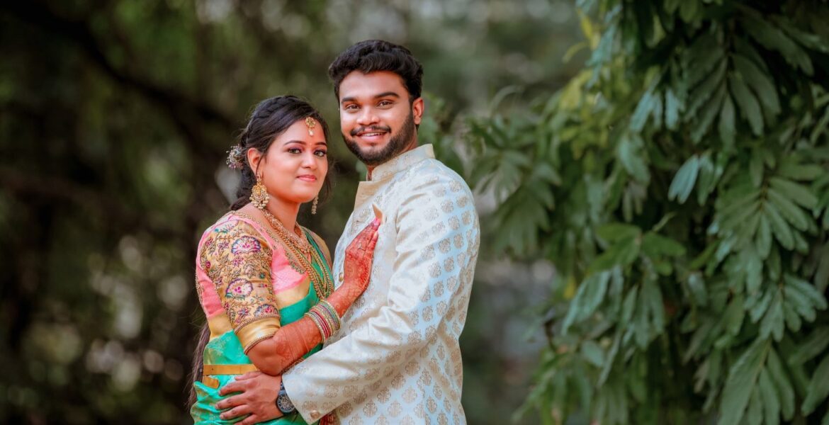 Harsha & Sowmya Engagement Photoshoot Coimbatore