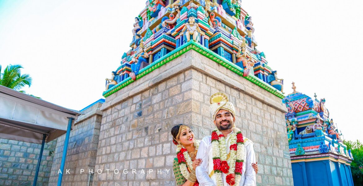 Temple Couple Photoshoot in Coimbatore: Love & Tradition