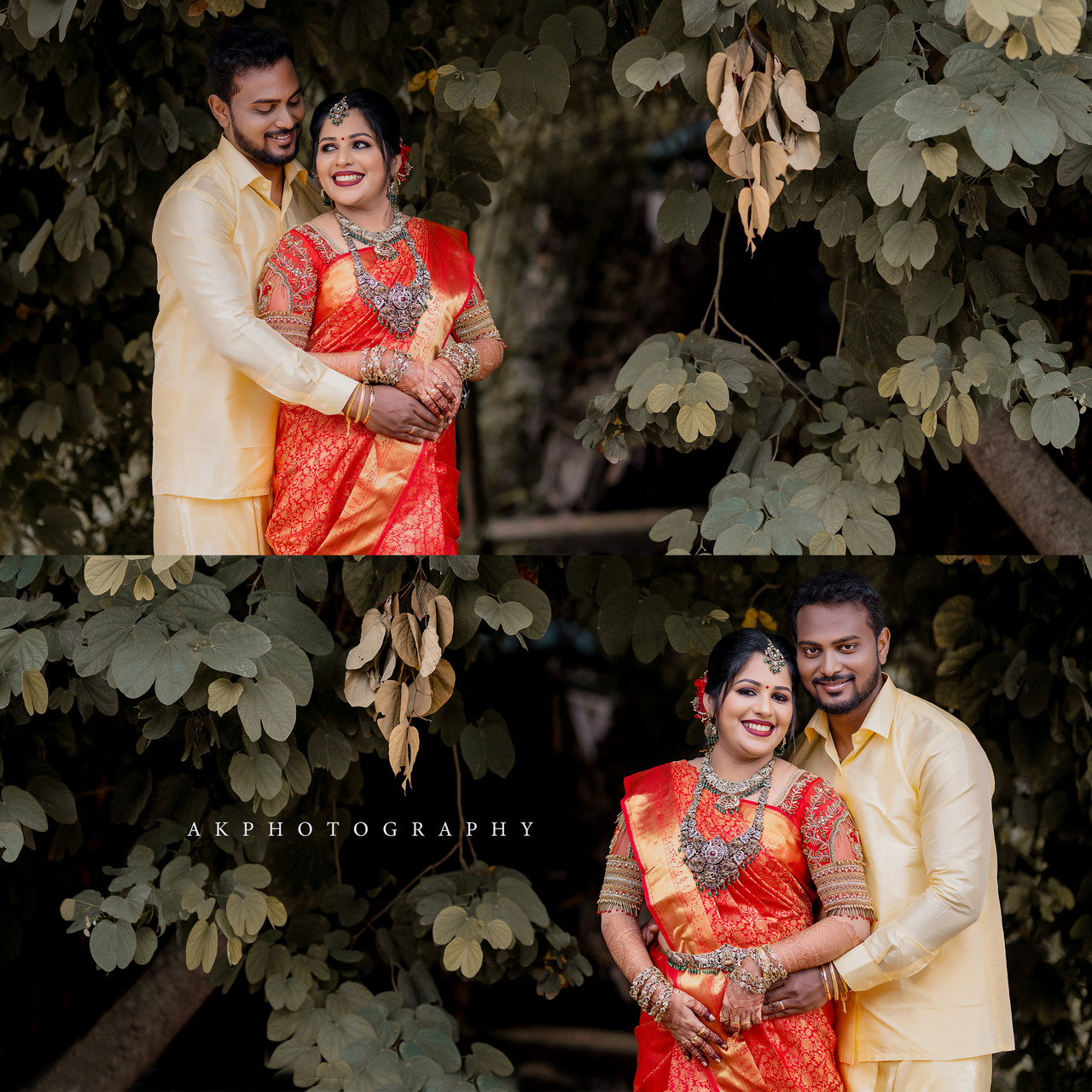 Wedding Photography: Capturing Devi and Gowtham's Magical Reception Moments in Namakkal by AK Photography