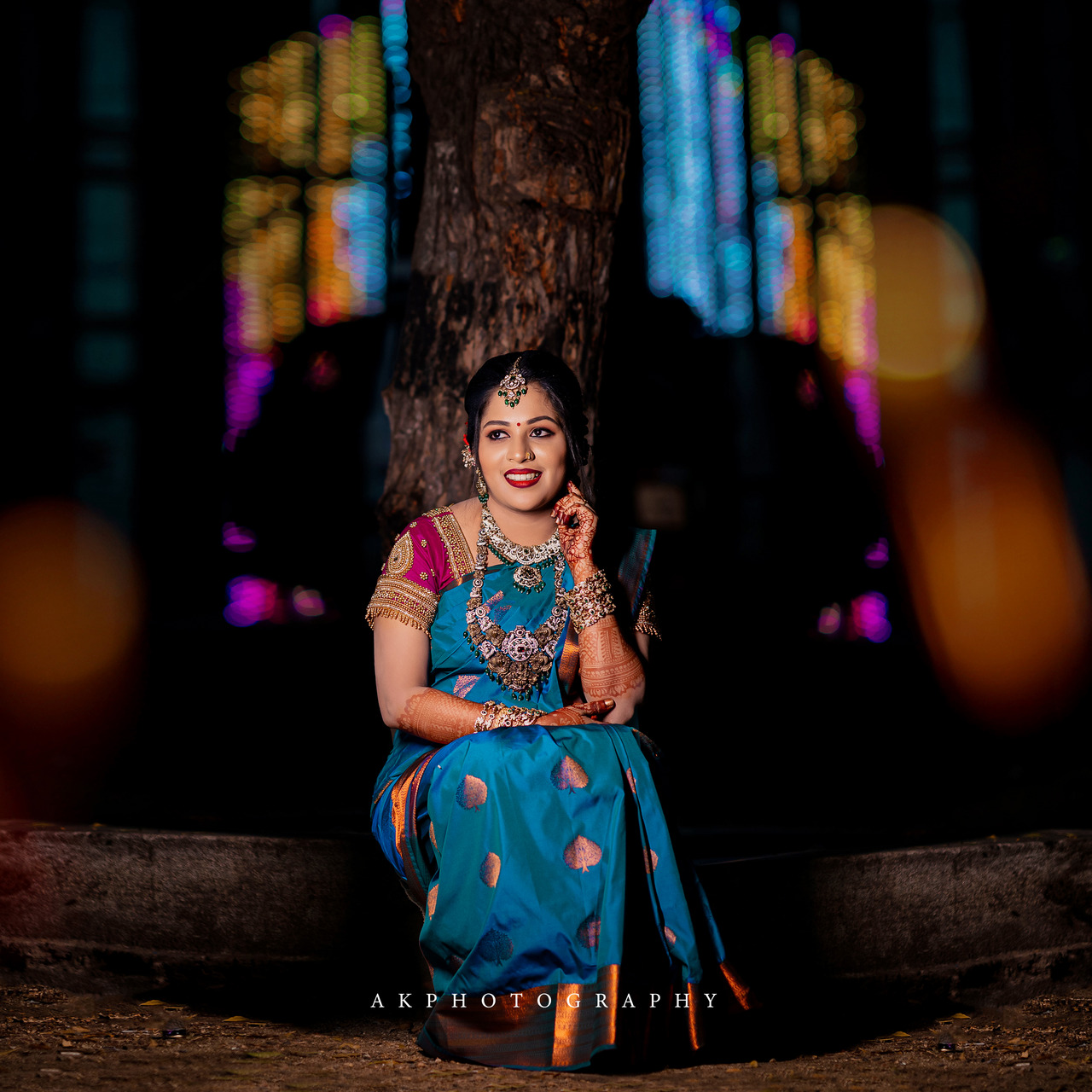 Wedding Photography: Capturing Devi and Gowtham's Magical Reception Moments in Namakkal by AK Photography