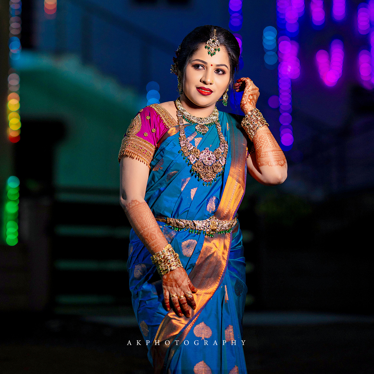 Wedding Photography: Capturing Devi and Gowtham's Magical Reception Moments in Namakkal by AK Photography