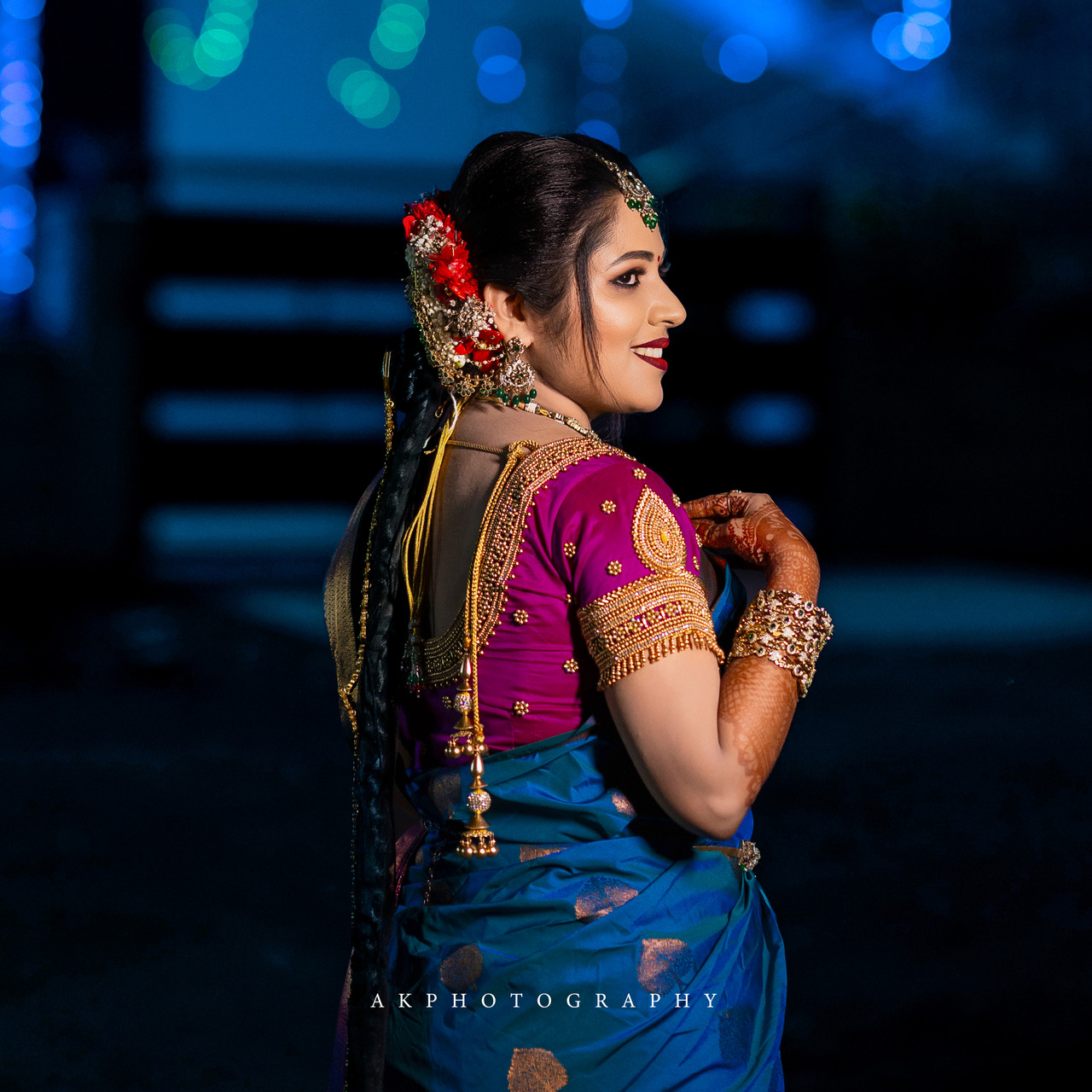 Wedding Photography: Capturing Devi and Gowtham's Magical Reception Moments in Namakkal by AK Photography