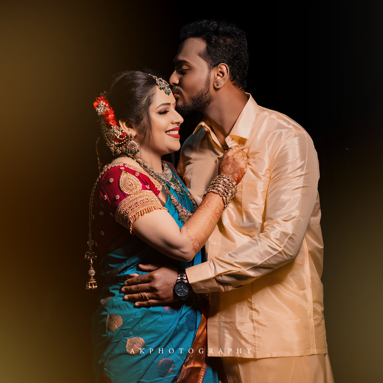 Wedding Photography: Capturing Devi and Gowtham's Magical Reception Moments in Namakkal by AK Photography