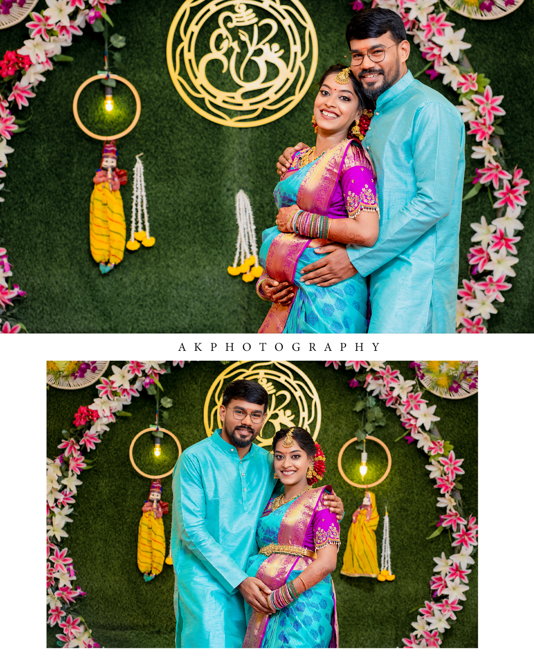 Baby Shower Photography in Coimbatore: Capturing Gowri and Aswath's Special Moments | AK Photography